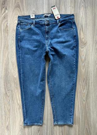 Жіночі стрейчеві джинси великого розміру levis high waistet mom jean1 фото