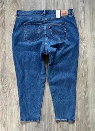 Жіночі стрейчеві джинси великого розміру levis high waistet mom jean2 фото