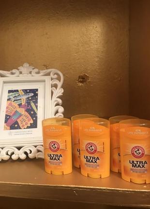 Arm &amp; hammer, ultramax, твердый дезодорант-антиперспирант для мужчин, со свежим ароматом, 28 г