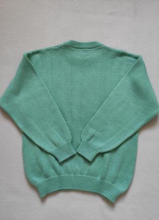 Суперовый вязаный свитер мятного цвета paganica4 фото