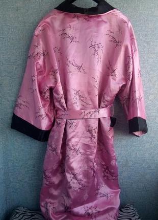 Халат с драконами двусторонний атласный шелковый халат в японском стиле10 фото