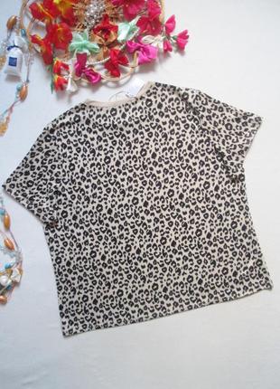 Шикарная  футболка батал в леопардовый принт blooming jelly 💜🌺💜6 фото