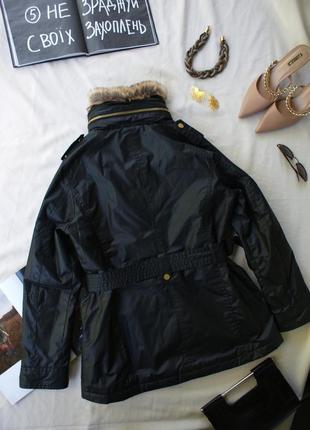 Брендовая качественная куртка с меховым воротником от next8 фото