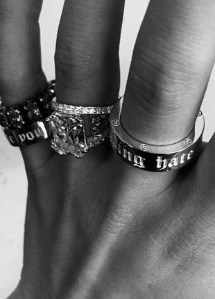 ❤️новое кольцо минимализм дорожка💎💍 фианит кольца с родией серебристое кольцо с камушком🤩