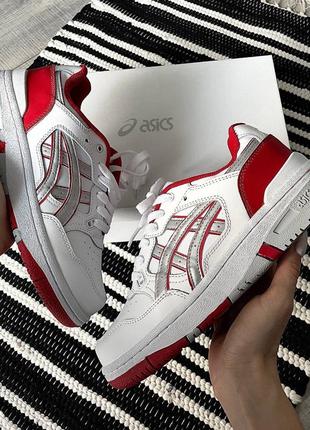 Asics ex89 white red1 фото