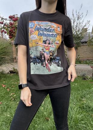 Серая футболка h&amp;m wonder woman9 фото