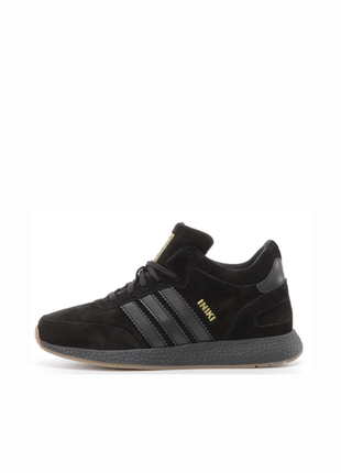 Чоловічі зимові кросівки adidas iniki winter suede black.