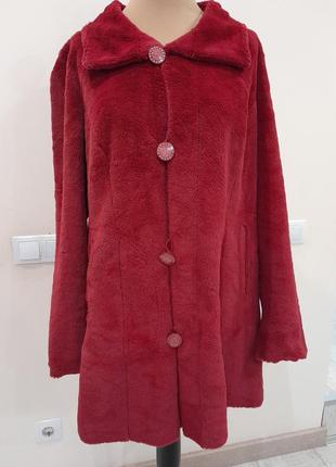 Классная двусторонняя дубленка пальто шуба6 фото