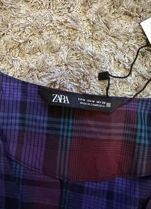 Блузка zara блуза з об’ємними рукавами блуза з в-подібним вирізом2 фото