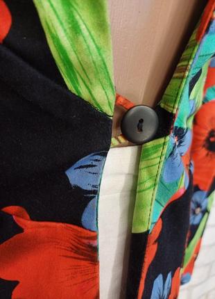 Новый нарядный красочный пиджак/жакет на 96% хлопок в сочный цветах, размер хс-с7 фото