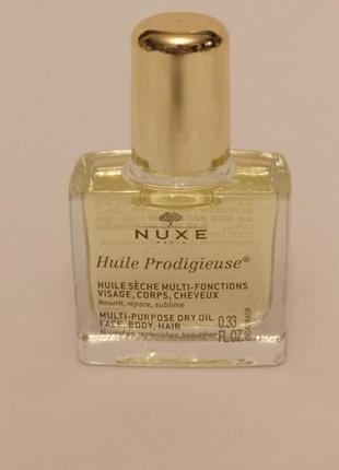 Nuxe huile prodigieuse багатофункціональна суха олія для тіла, обличчя та волосся, 10 мл2 фото