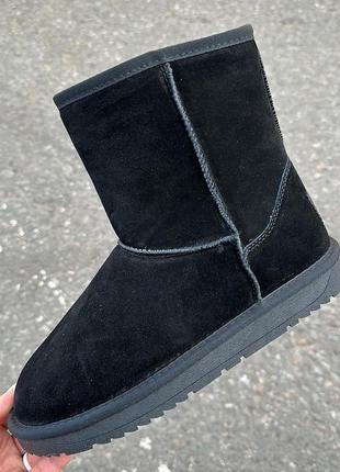 Женские угги натуральная замша 37-41 черные ugg