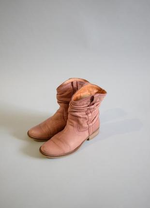 Кожаные ботинки в ковбойском стиле3 фото