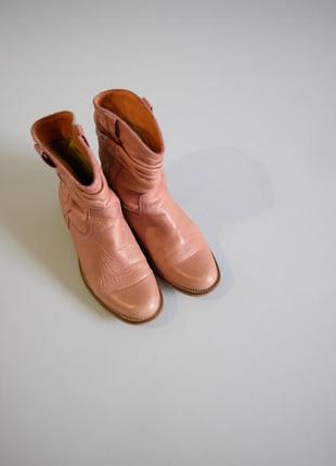 Кожаные ботинки в ковбойском стиле7 фото