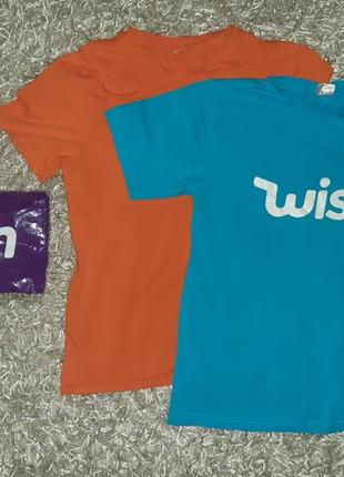 Нова фіолетова футболка wish запакована розмір s унісекс