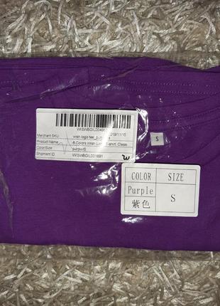 Новая фиолетовая футболка wish упакована размер s унисекс2 фото
