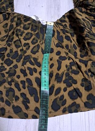 Сексуальна блуза топ в тигровий принт8 фото