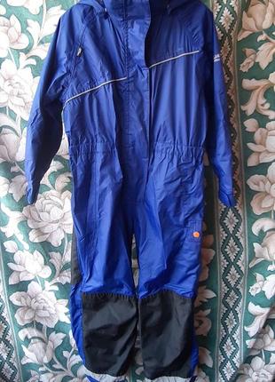 Детский комбинезон демисезон дождевик грязеприф против дождя брюки костюм