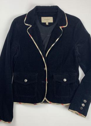 Burberry velour blazer jacket wmns блейзер винтаж