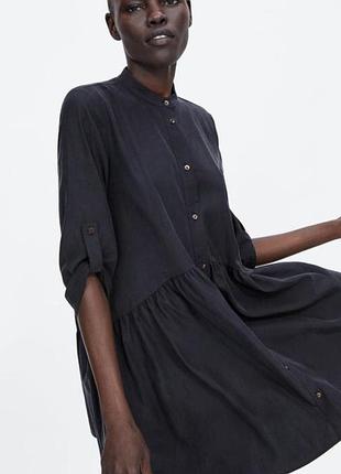 Платье халат из лиоцелла zara