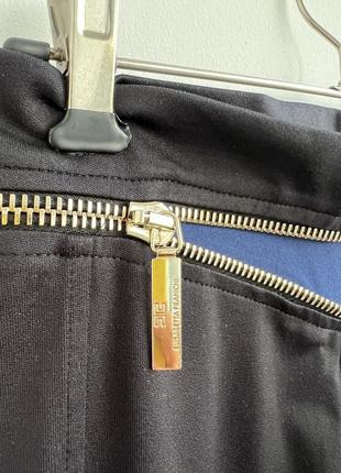 Брюки лосины с молнией на высокой посадке