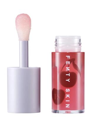 Fenty skin cherry treat conditioning + strengthening lip oil олійка для губ5 фото