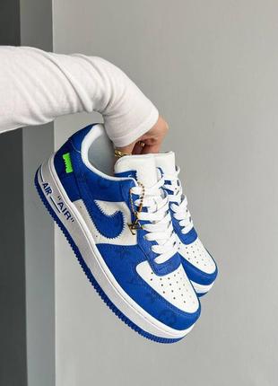Женские кроссовки nike air force 1 low blue