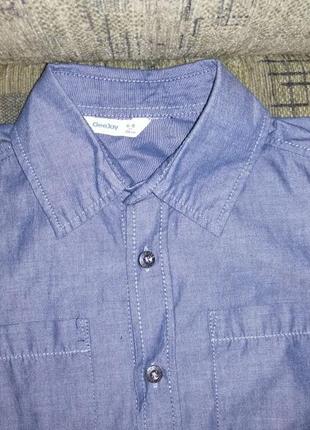 Джинсовая рубашка на 6-8 лет4 фото