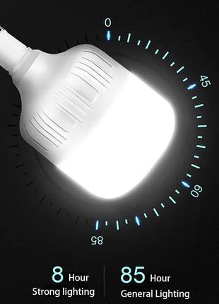 Акумуляторна led лампа для кемпінгу 60w / кемпінговий підвісний ліхтар-світильник на гачку8 фото