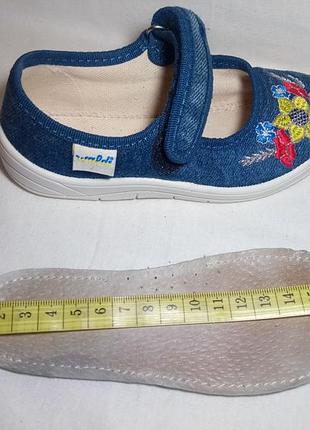 Джинсові капці р.26 - 17см4 фото