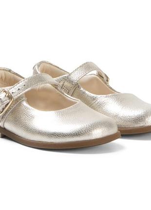 Кожаные туфли clarks drew gold sky3 фото