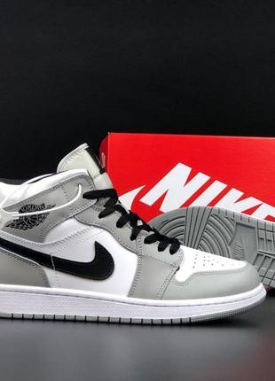 Високі зимові чоловічі шкіряні кросівки з хутром в стилі nike Bulls air jordan 🆕 зимові джордани