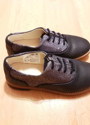 Кожаные туфли clarks drew wow navy