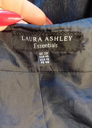 Фірмова laura ashley простора спідниця міді тканина під джинс у синьому кольорі, розмір 4-5хл10 фото