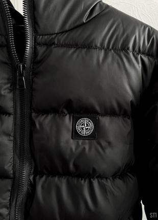 Топ! зимова куртка пуховик stone island6 фото