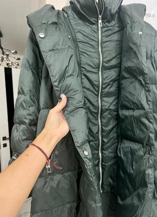 Пуховик бомбер куртка зимова zara пух теплий4 фото