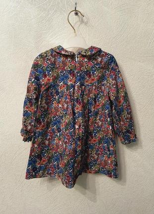 Платье беби долл в цветок, джинсовый сарафан3 фото