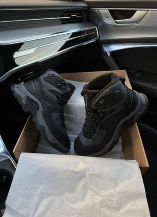 ❄️трекінгові чоловічі черевики salomon quest element gtx gore-tex dark grey black ⬆️9 фото