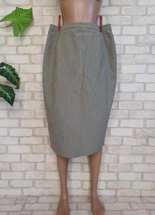 Фирменная debenhams базовая юбка миди карандаш в сером цвете, размер хл1 фото