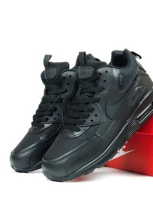 Високі зимові чоловічі шкіряні кросівки з хутром в стилі nike air max 2015 online putlocker  🆕 зимові найк