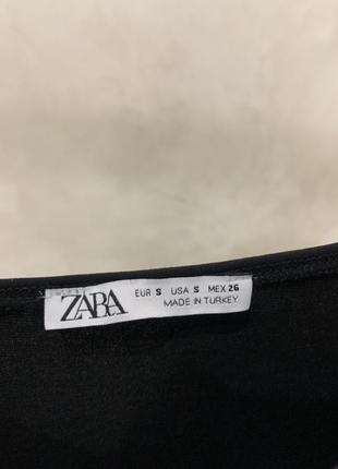 Платье zara черное женское на брителях4 фото