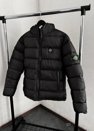 Топ! зимова куртка пуховик stone island