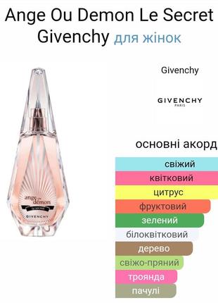 Givenchy ange ou demon le secret 60 мл женский аромат духи для женщин скидка2 фото