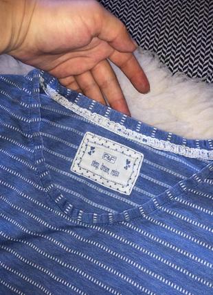 Домашний костюм пижама в полоску лёгкая футболка штаны3 фото