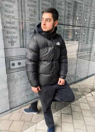 Распродаж! зимний пуховик the north face 700 1996 retro nuptse jacket black2 фото