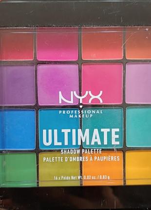 Палетка тіней nyx professional makeup ultimate shadow palette, 13.28 г8 фото