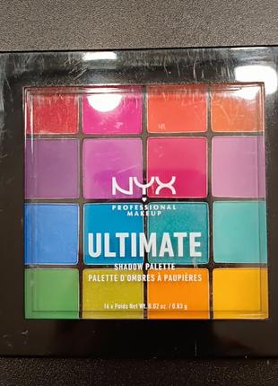 Палетка тіней nyx professional makeup ultimate shadow palette, 13.28 г9 фото