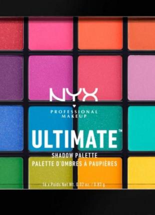 Палетка тіней nyx professional makeup ultimate shadow palette, 13.28 г1 фото