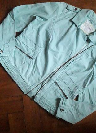 Весенняя котоновая куртка косуха от c&a,евро 42.