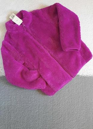 Детская флисовая куртка тедди від uniqlo розмір 9-10 лет (140 см)